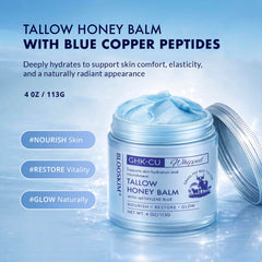 Blooskim blue balm texture close up suggests cooling soothing feel