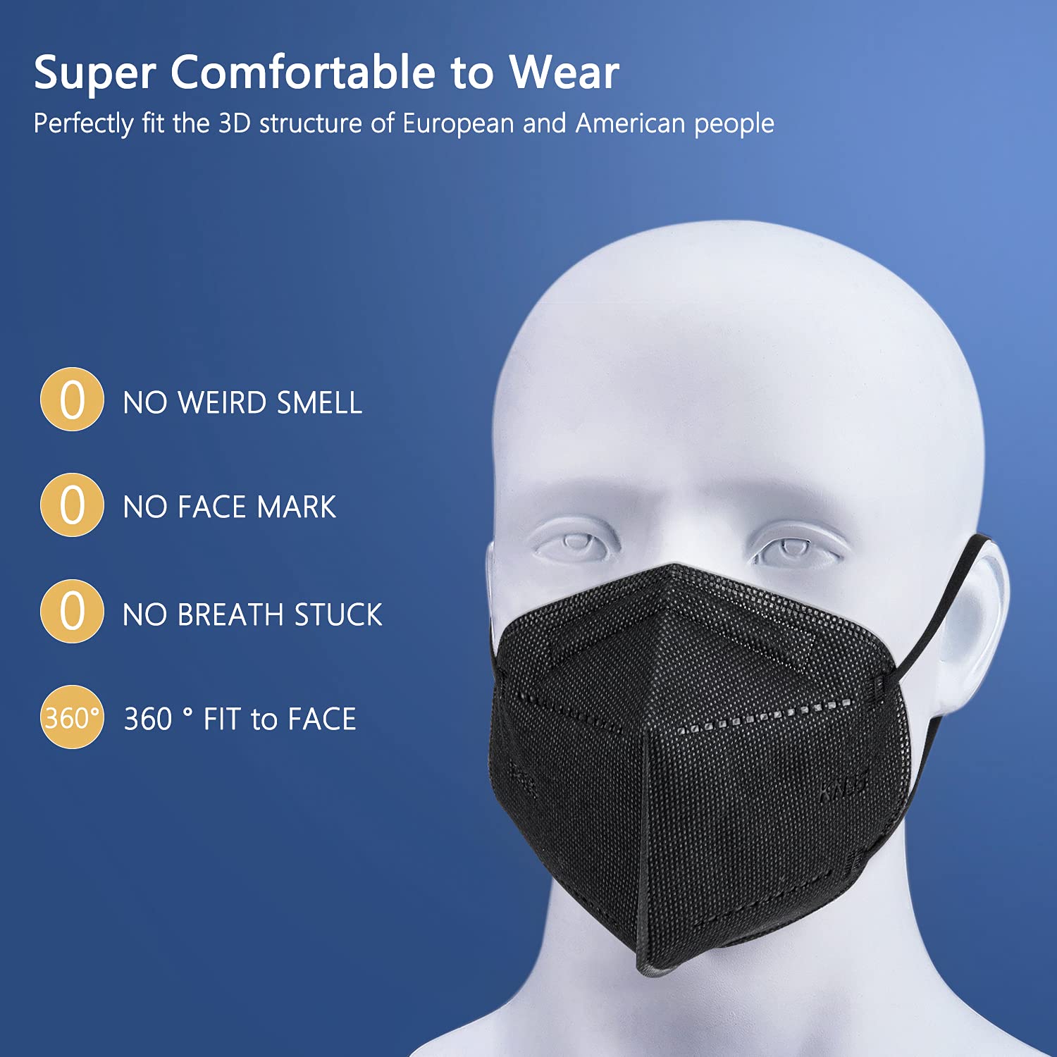 Lightweight foldable design of BLScode KN95 suits travel and storage