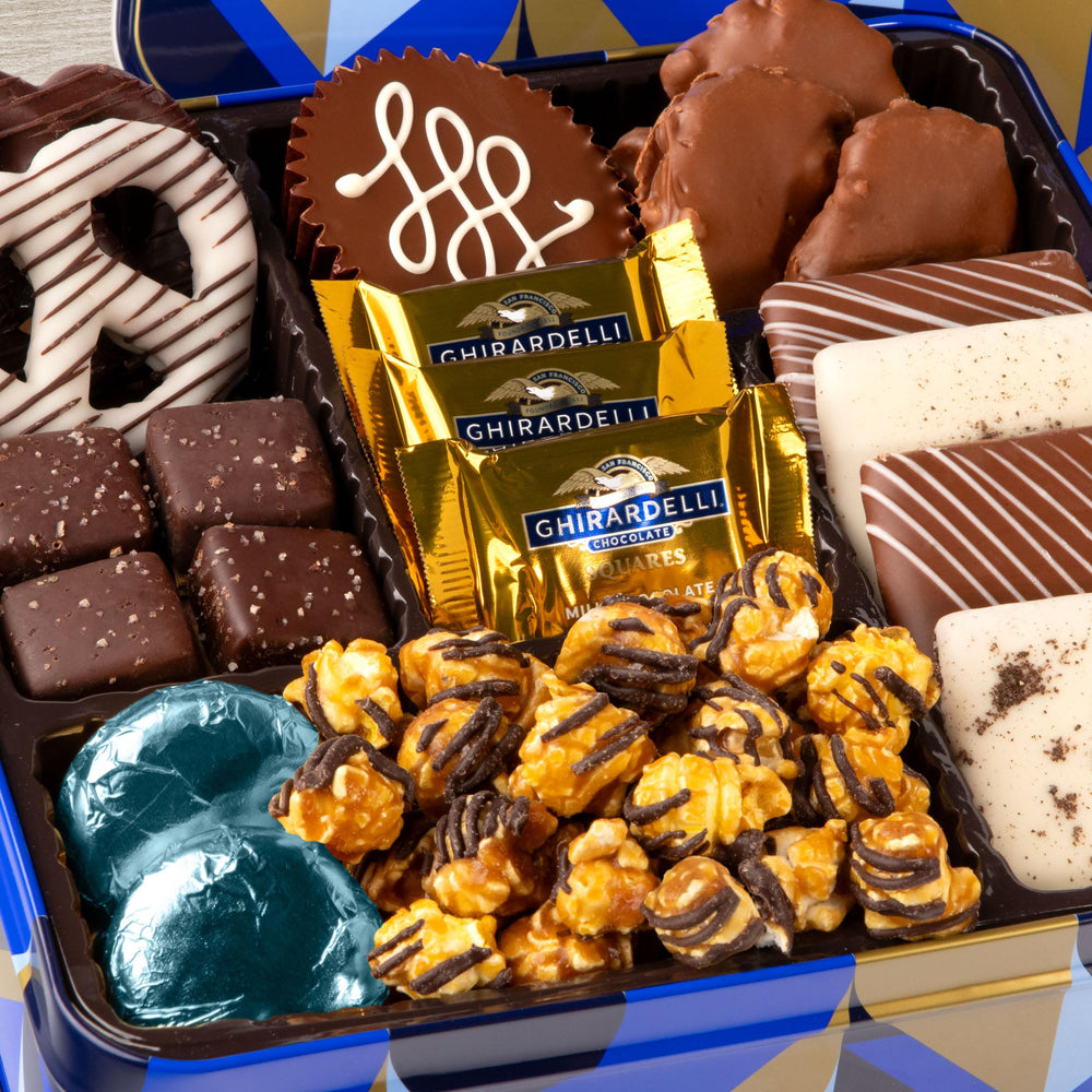 Blue Bow Gourmet silky sea salt caramels, velvety contrast of salt and sweetness.