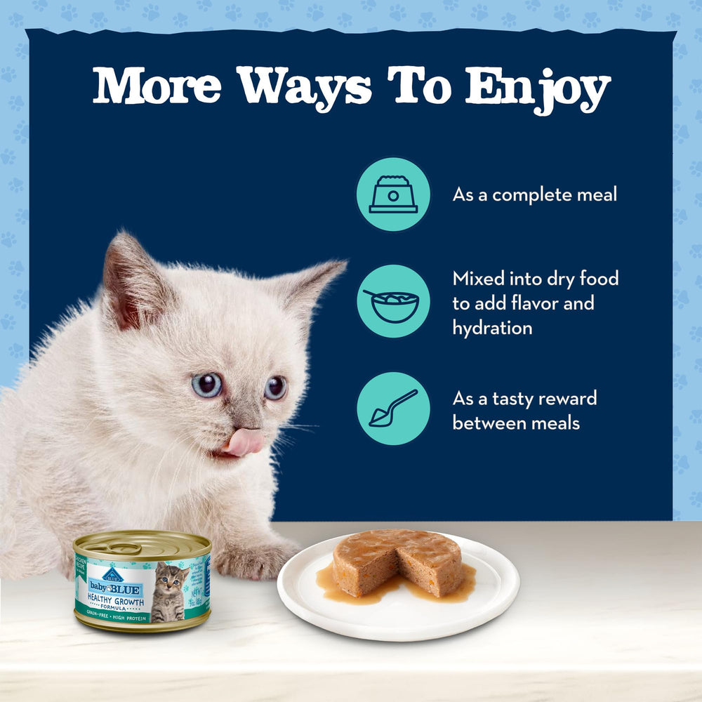 Blue Buffalo Baby BLUE chicken chunks image for growing kittens