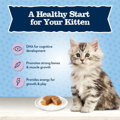 Blue Buffalo Baby BLUE high-protein formula supports kitten muscle development