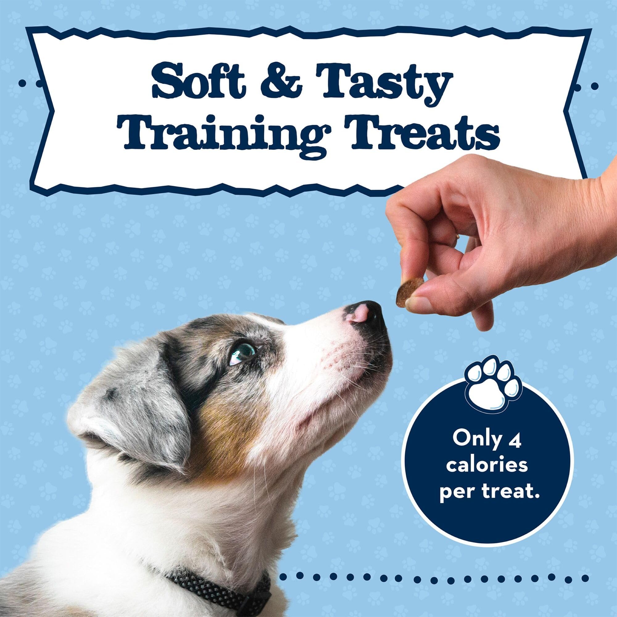 Blue Buffalo Baby BLUE Training Treats close-up texture and bite-sized tenderness.