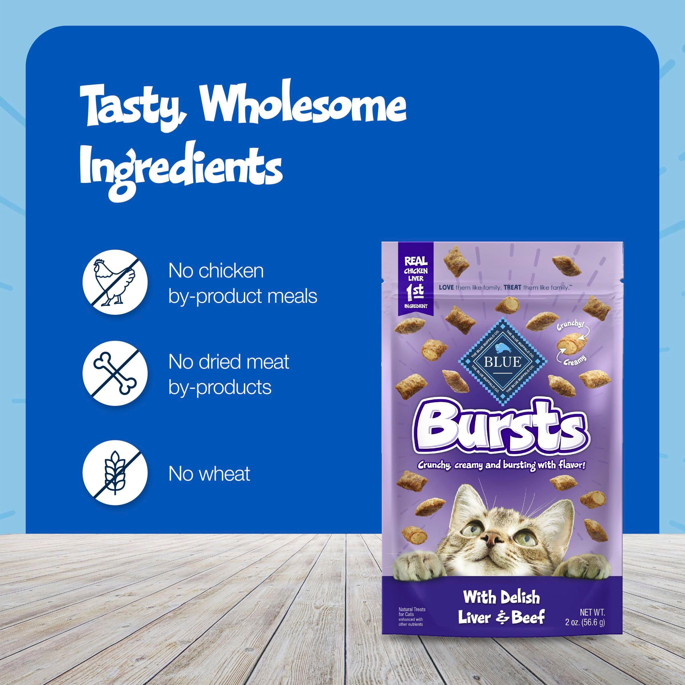 Blue Buffalo Bursts no corn, wheat, or soy in formula.