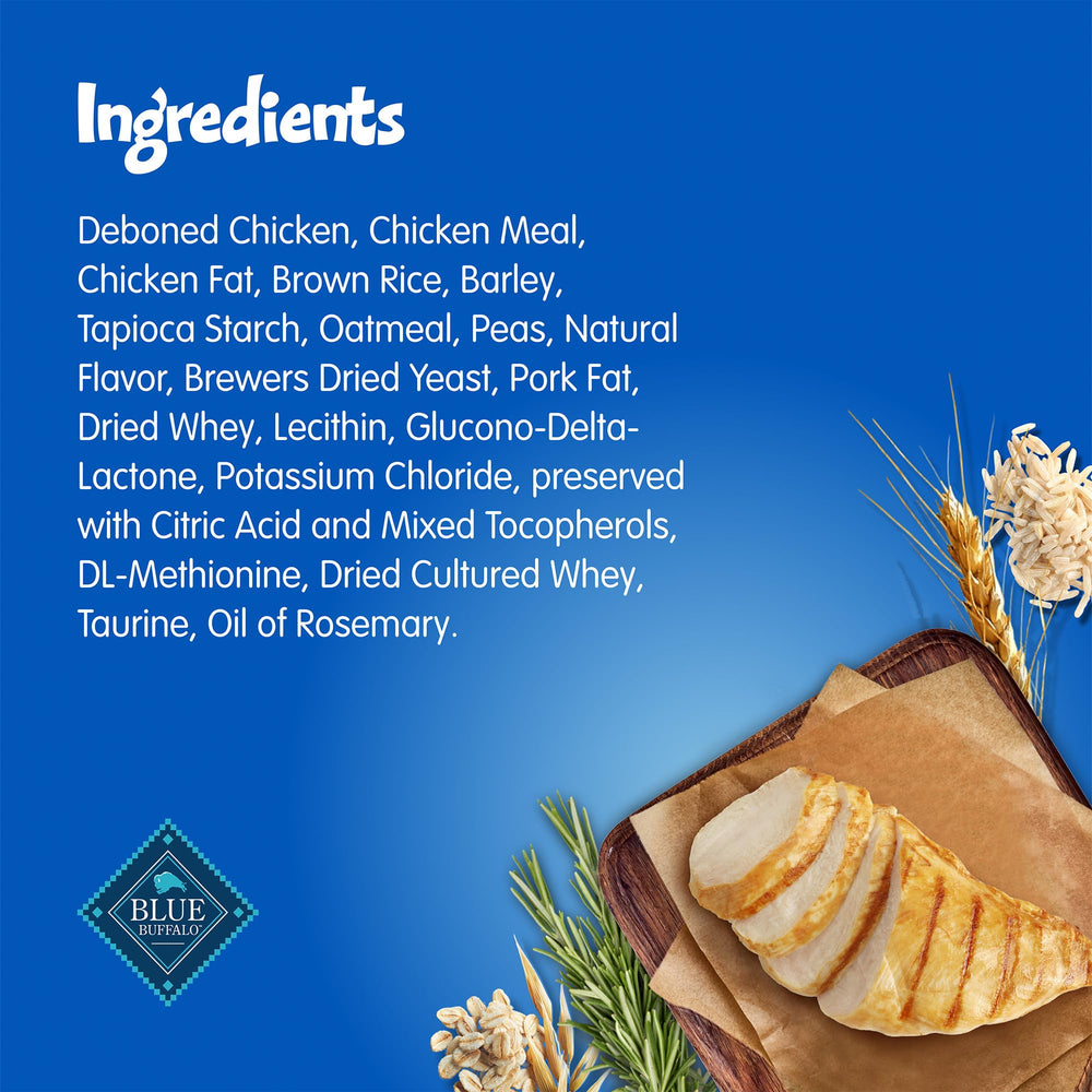 Blue Buffalo Bursts ingredient transparency highlighting wholesome formula.