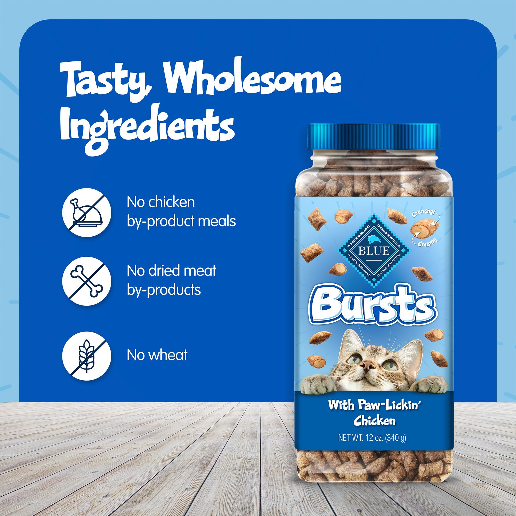 Blue Buffalo Bursts training reward used during reward sessions.