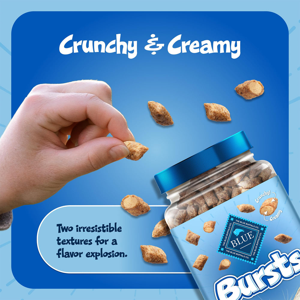 Blue Buffalo Bursts two-textures dual-texture cat treat visual.