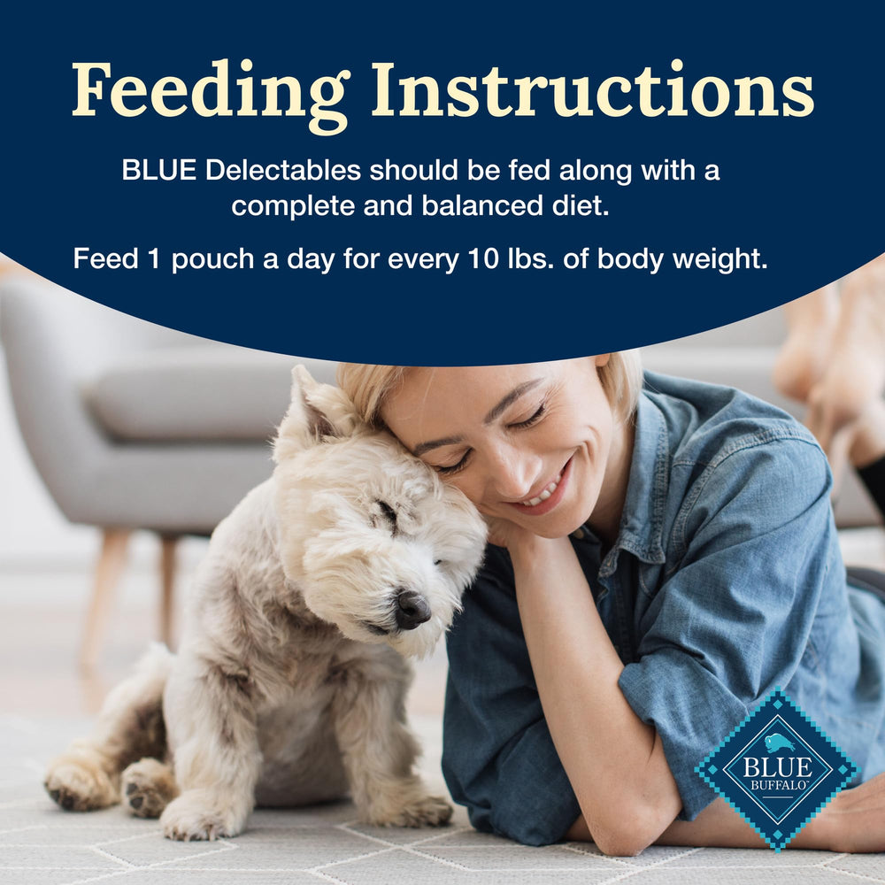Blue Buffalo Delectables Natural Wet Topper Setup – convenient topper to enrich mealtime.