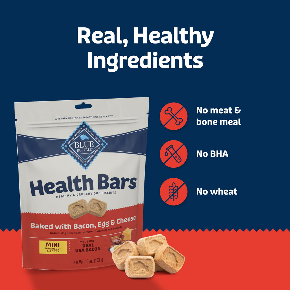 Blue Buffalo Health Bars 16oz bag; convenient home use