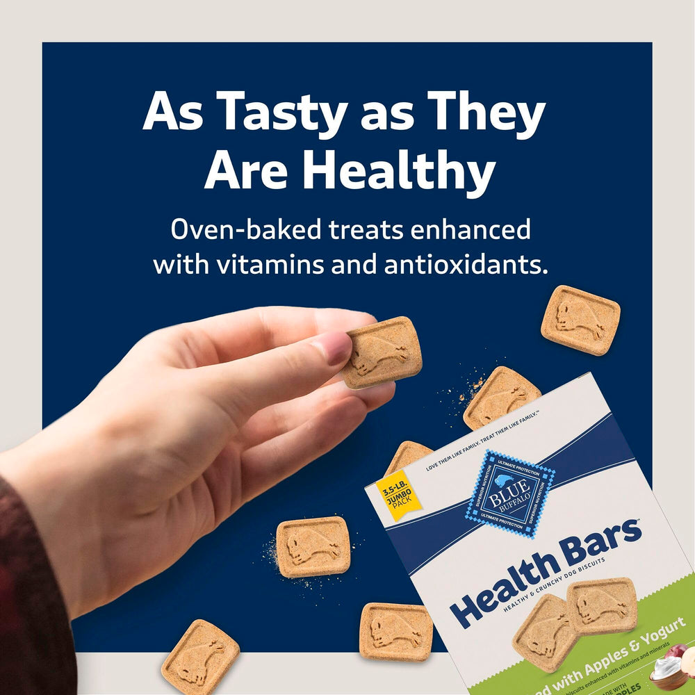 Blue Buffalo Health Bars omit artificial preservatives and colors