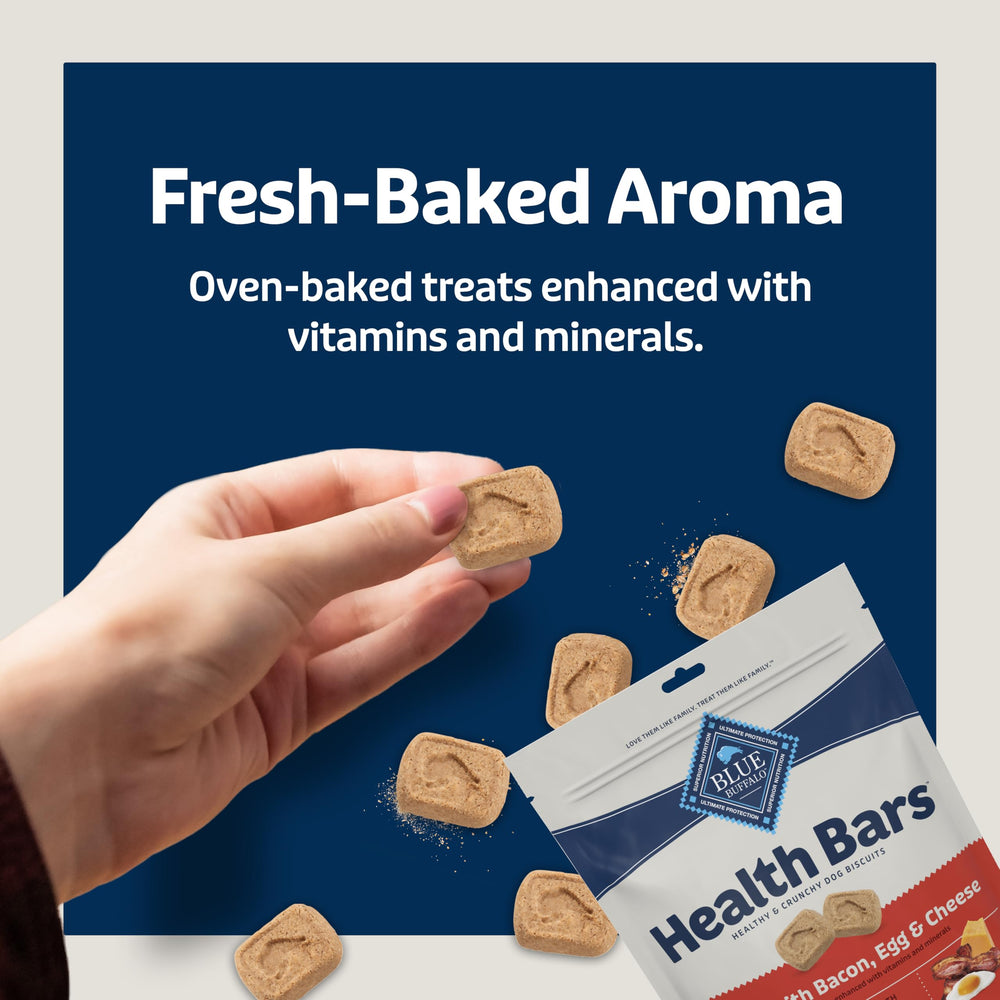 Blue Buffalo Health Bars mini breakable pieces; perfect for training rewards