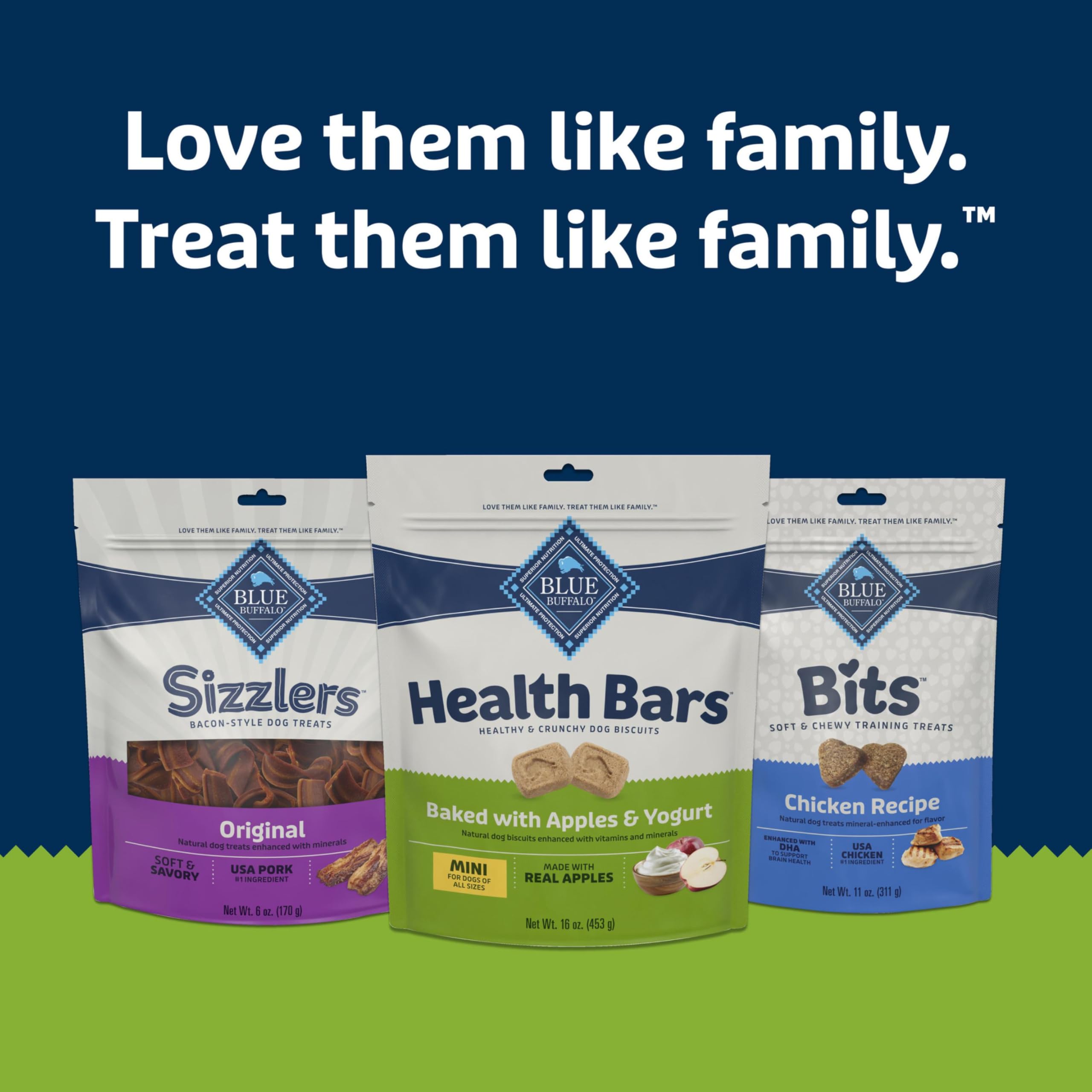 Blue Buffalo Health Bars dog enjoying treat during playtime