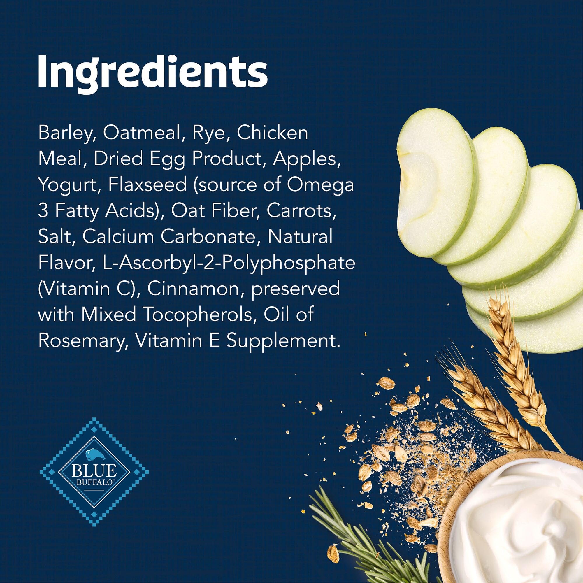 Blue Buffalo Health Bars contain no corn, wheat, or soy