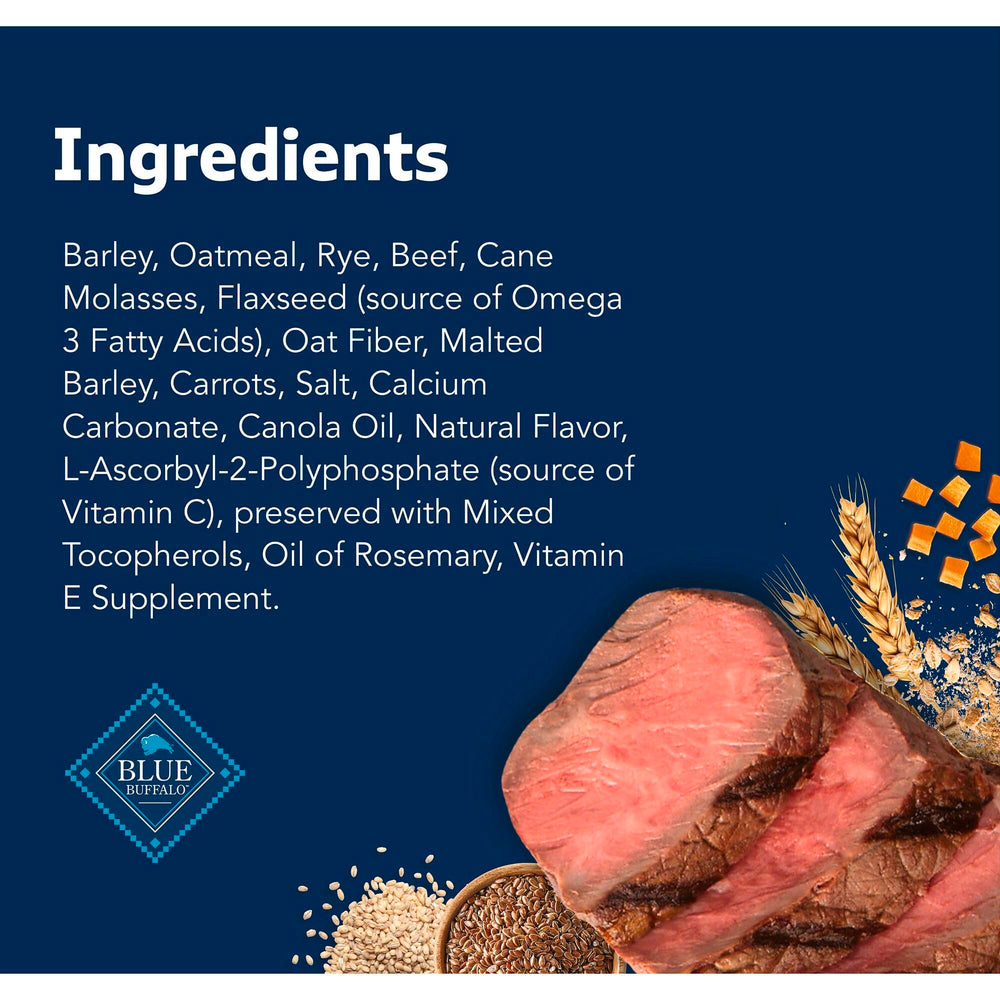 Blue Buffalo Health Bars no corn, wheat, or soy for sensitive diets.