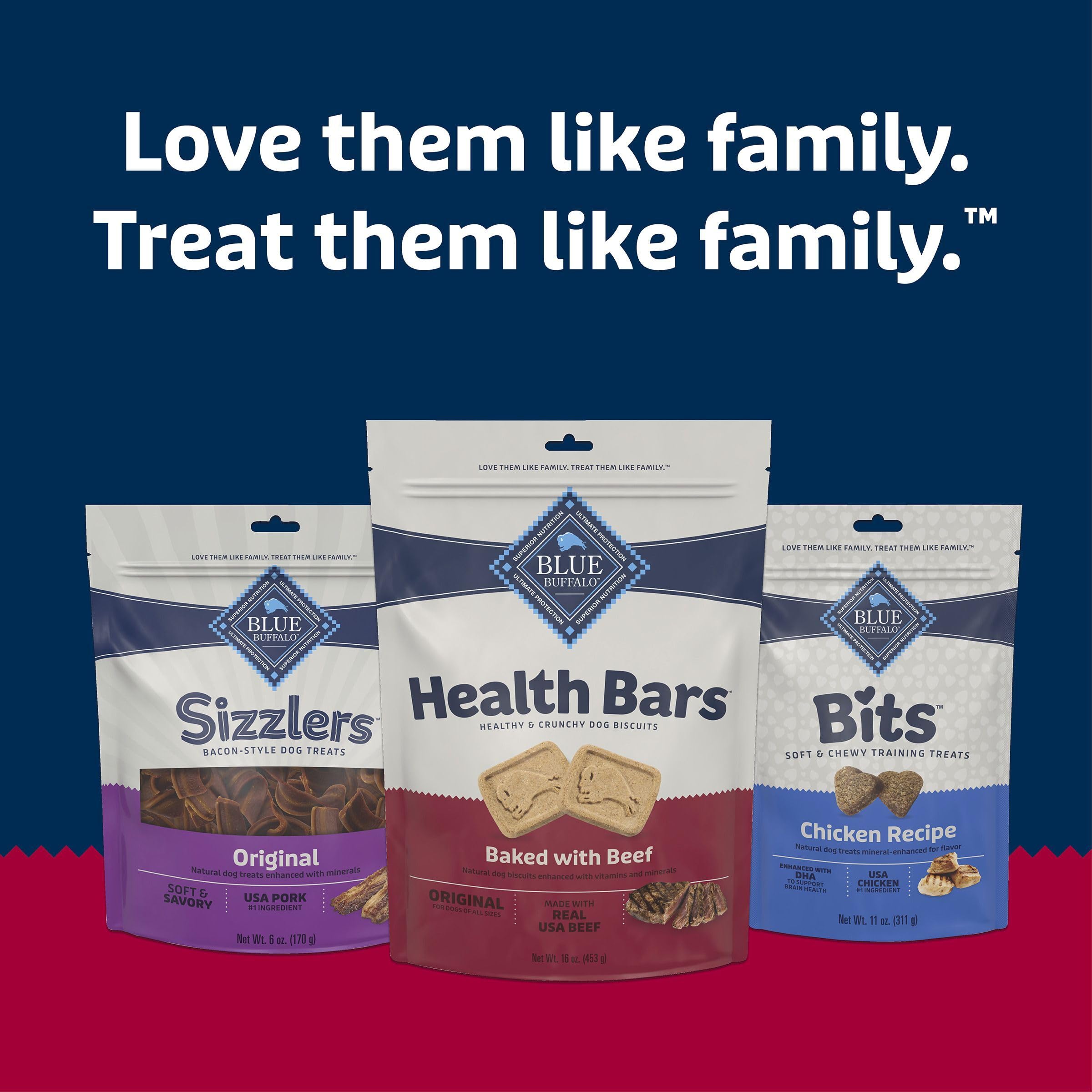 Blue Buffalo Health Bars training-treat beef flavor for rewards.