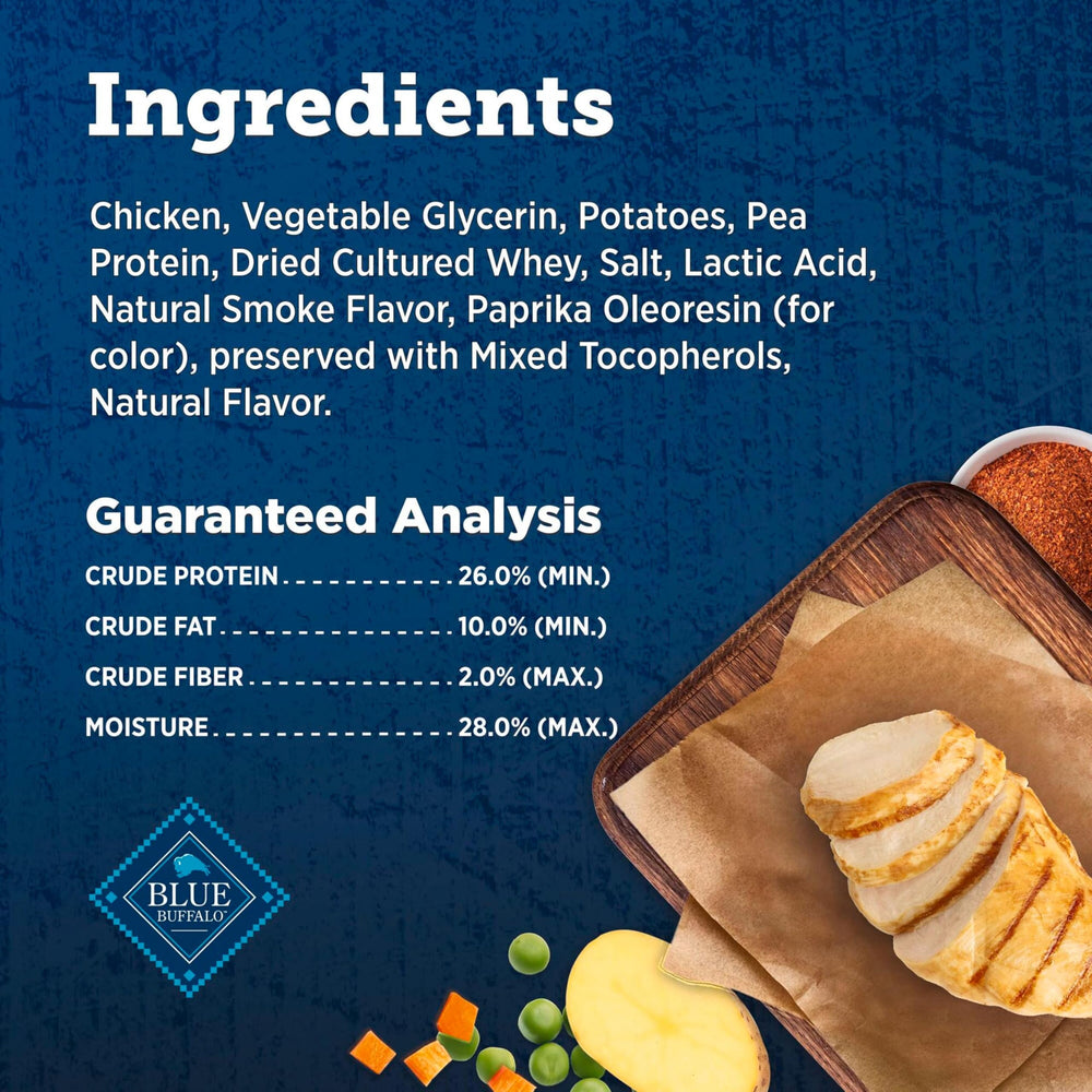 Blue Buffalo no artificial preservatives image signals clean ingredients for dogs.