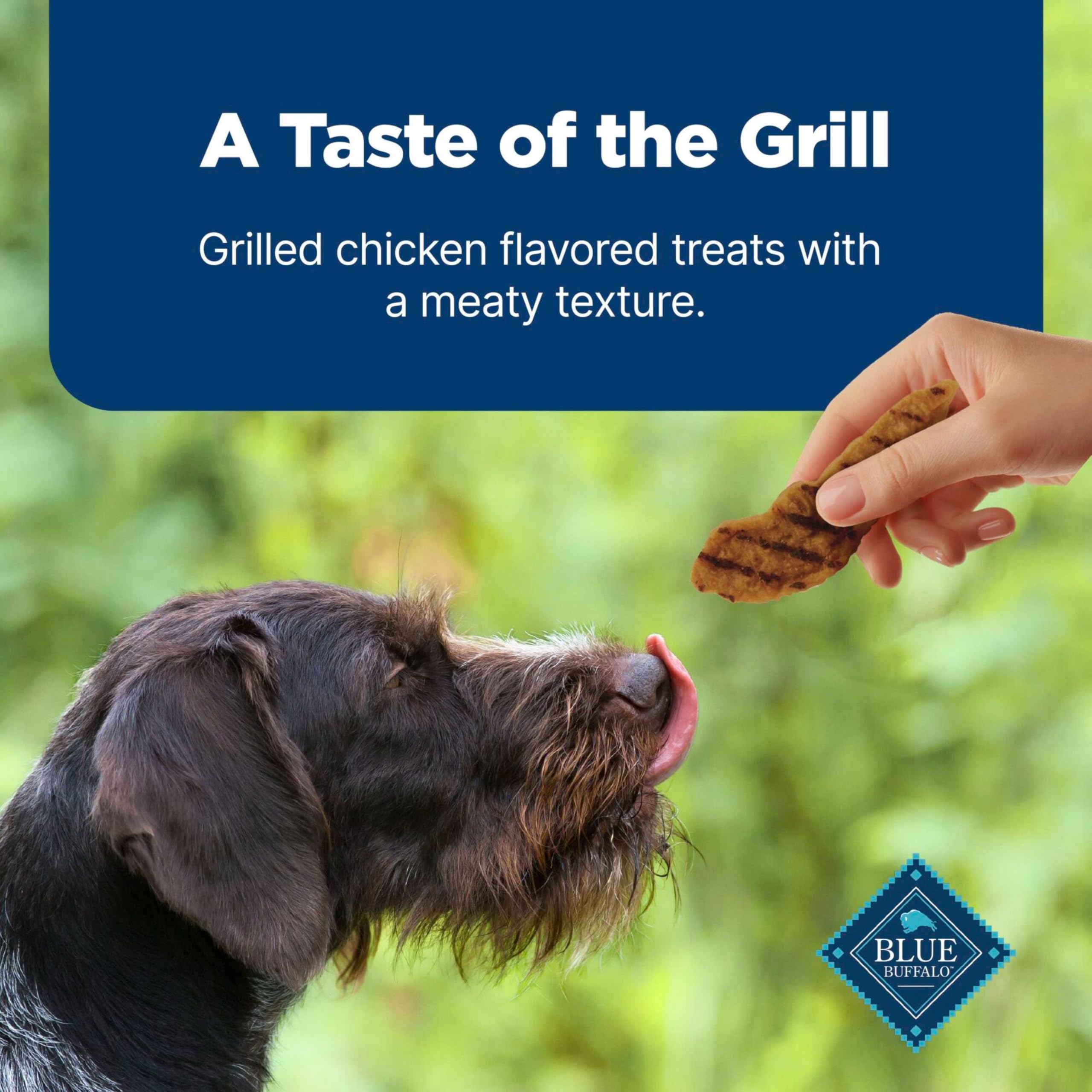 Blue Buffalo Nudges Grillers training treat boosts positive reinforcement.