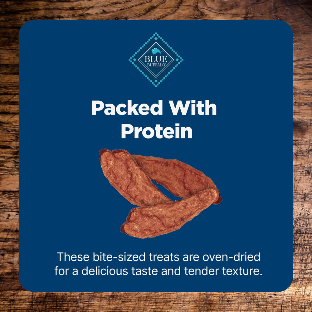 Blue Buffalo Nudges Jerky Bites no corn wheat or soy on the packaging.