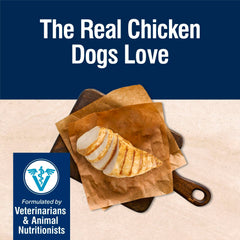 Blue Buffalo real chicken first ingredient highlights quality protein