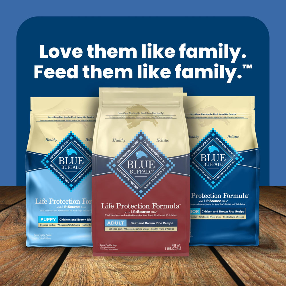 Blue Buffalo real meat with vegetables and fruit for balanced nutrition