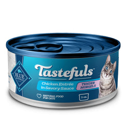 Blue Buffalo Tastefuls chicken entree 3oz can in 24-pack, convenient daily feeding