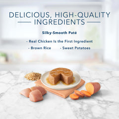 Blue Buffalo Tastefuls chicken pate natural nutrition with vitamins and minerals.
