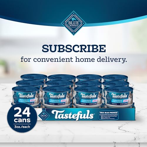 Clean ingredients label on Blue Buffalo Tastefuls can