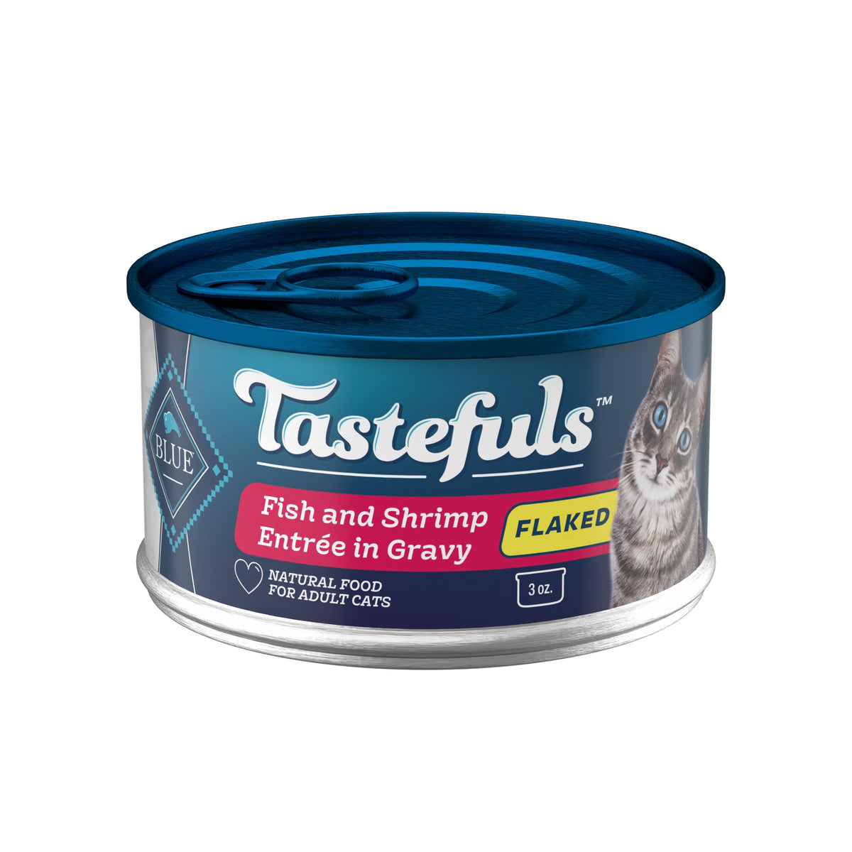 Blue Buffalo Tastefuls flakes with fish first, a tasty wet option for hydration
