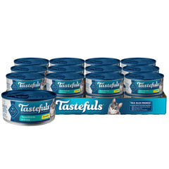 Blue Buffalo Tastefuls tuna entrée in gravy can with real tuna for daily hydration.