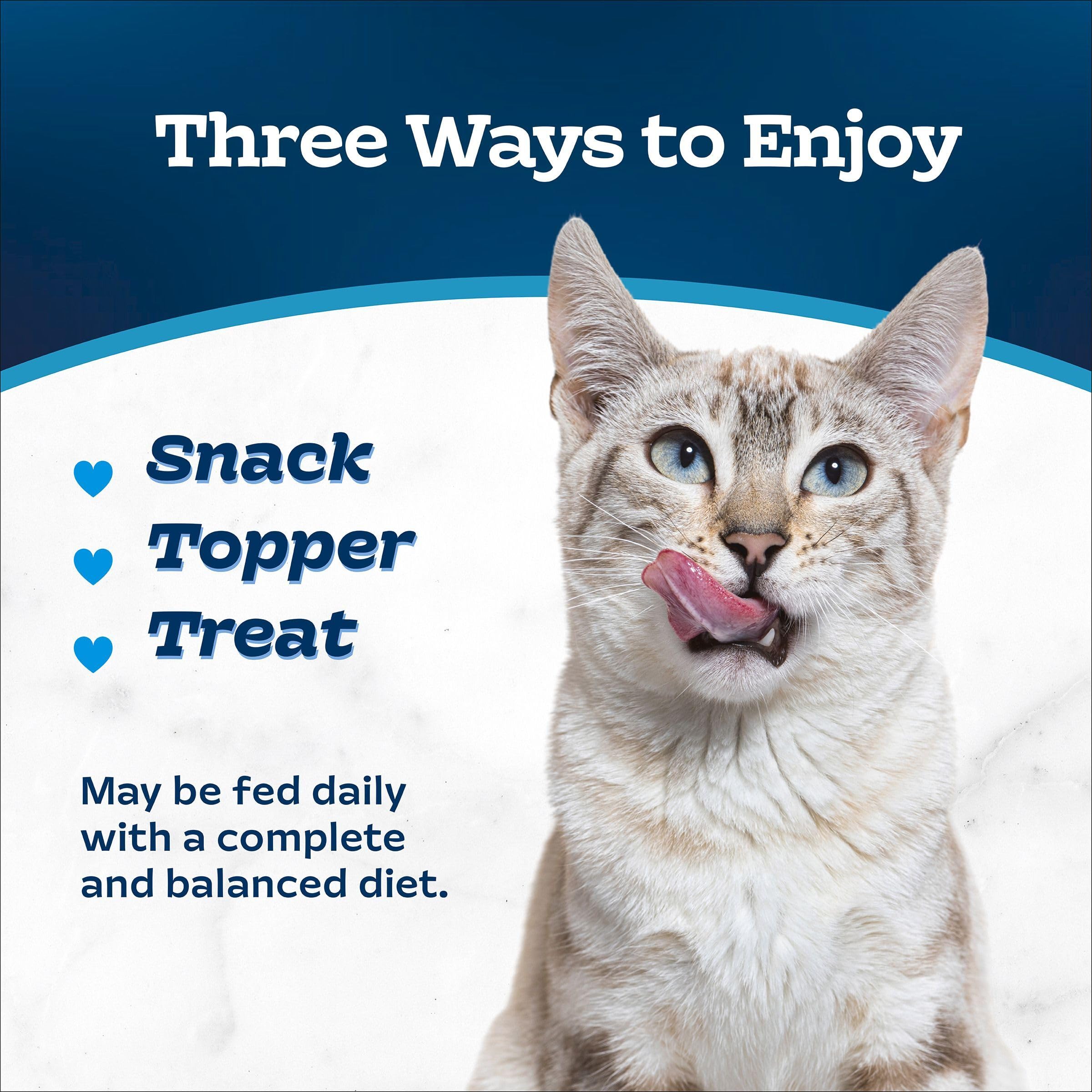Blue Buffalo Tastefuls Purees serving size in a convenient pouch.