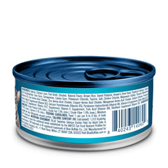Blue Buffalo Tastefuls Salmon Pate ingredients label close-up shows natural ingredients.