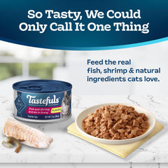 Blue Buffalo Tastefuls wet cat food gravy variety enhances flavor in meals