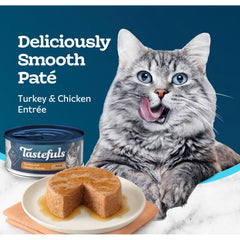Blue Buffalo Tastefuls no chicken by-product meals on label.