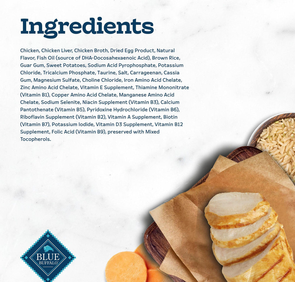 Blue Buffalo Tastefuls packaging display highlighting ingredients.