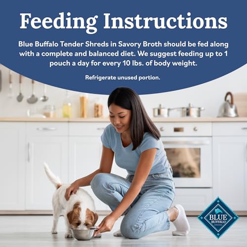 Blue Buffalo Tender Shreds Variety Pack pouches for easy meal enrichment