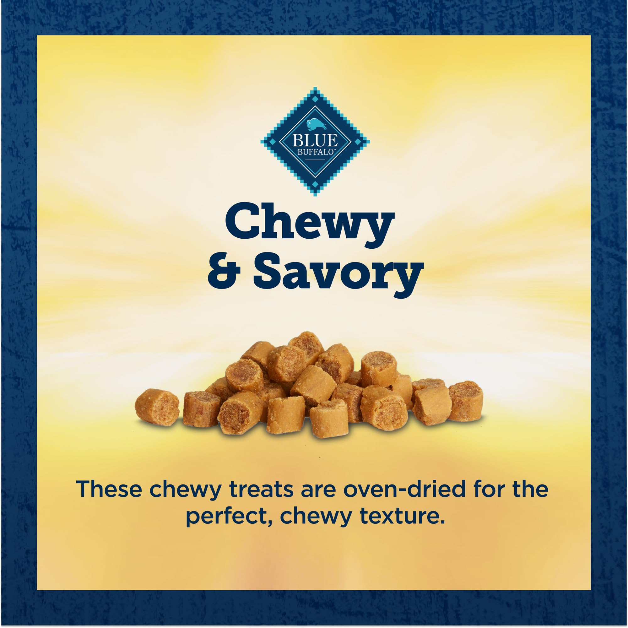 Blue Buffalo True Chews no artificial flavors claim, wholesome ingredients.