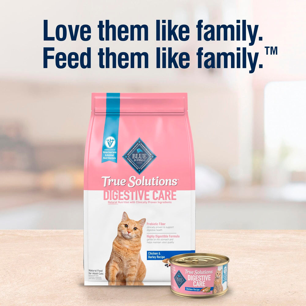 Ingredient list closeup from Blue Buffalo True Solutions packaging