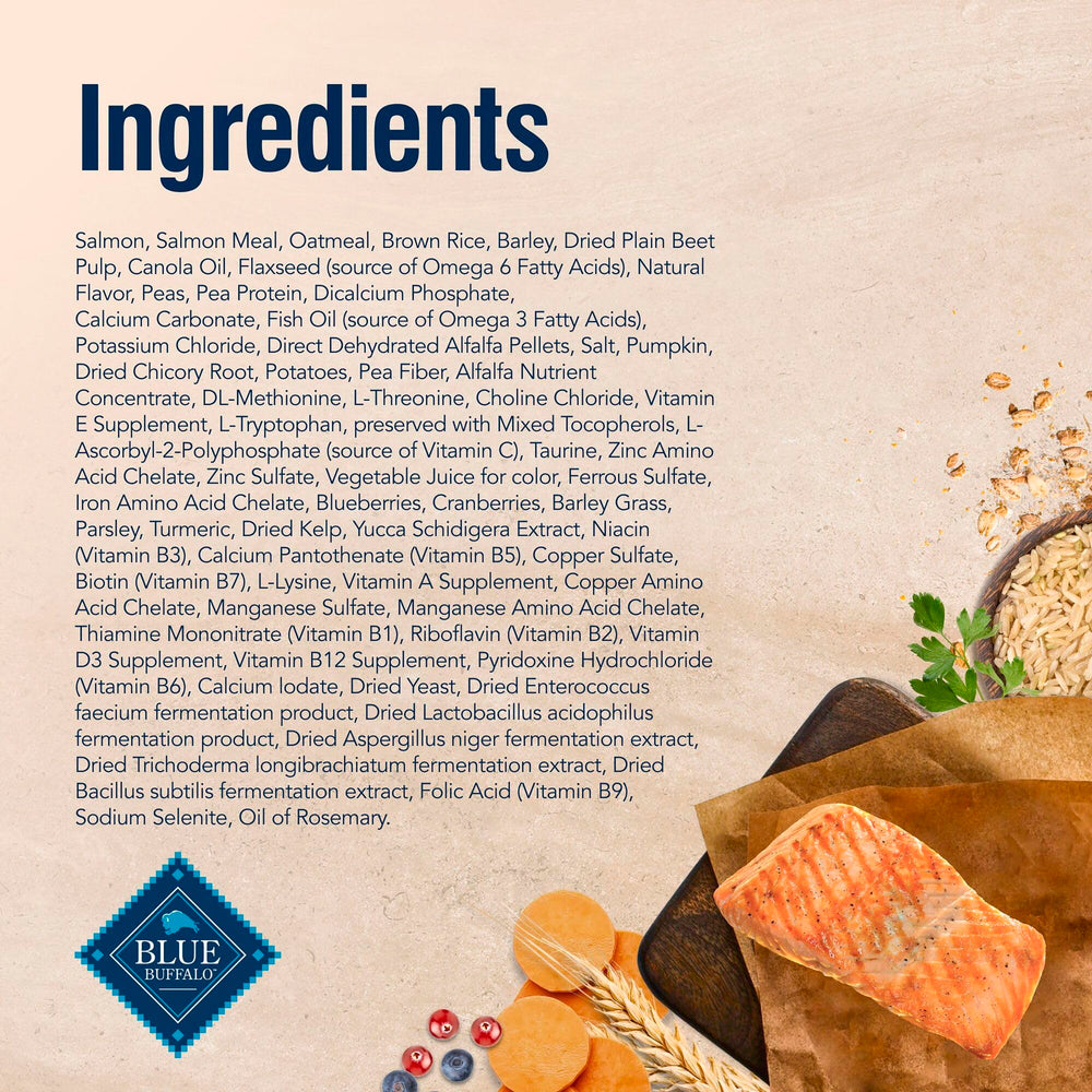 Real salmon first ingredient for protein quality