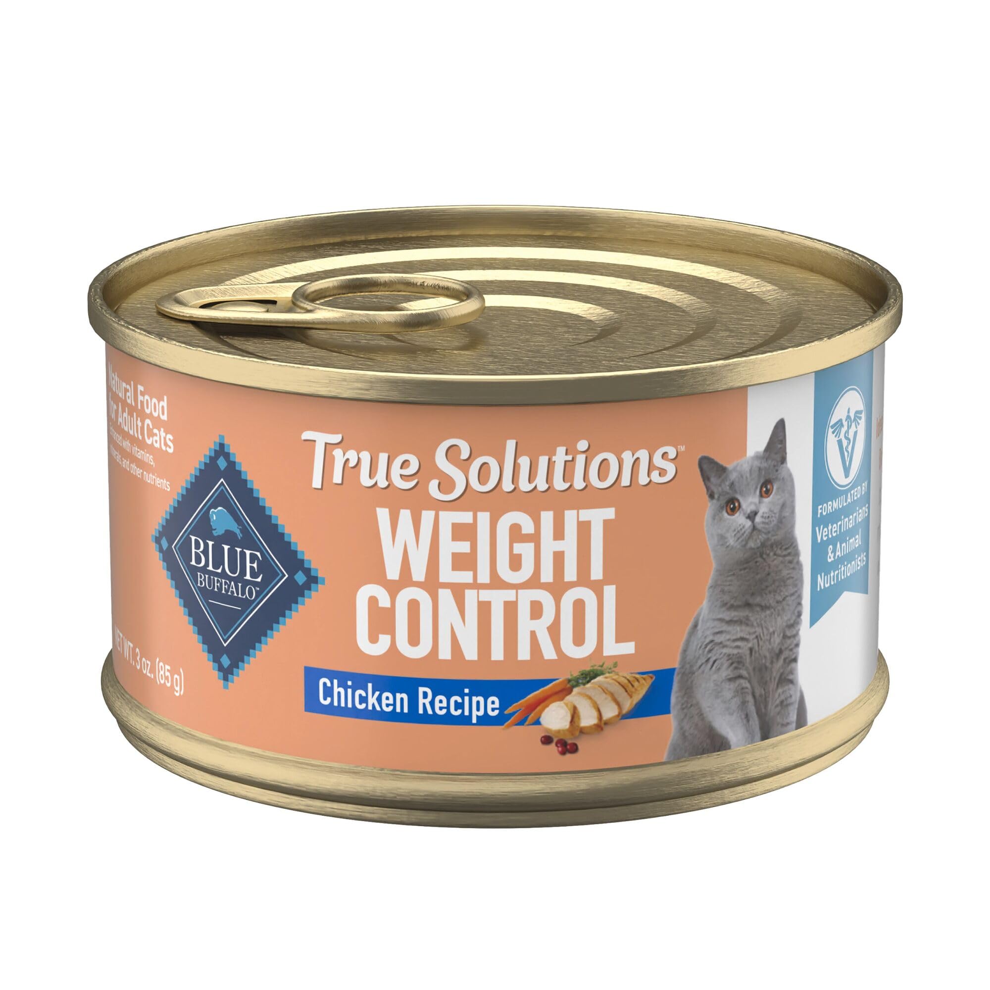 Blue Buffalo True Solutions weight control can shows real chicken as the #1 ingredient for weight management.