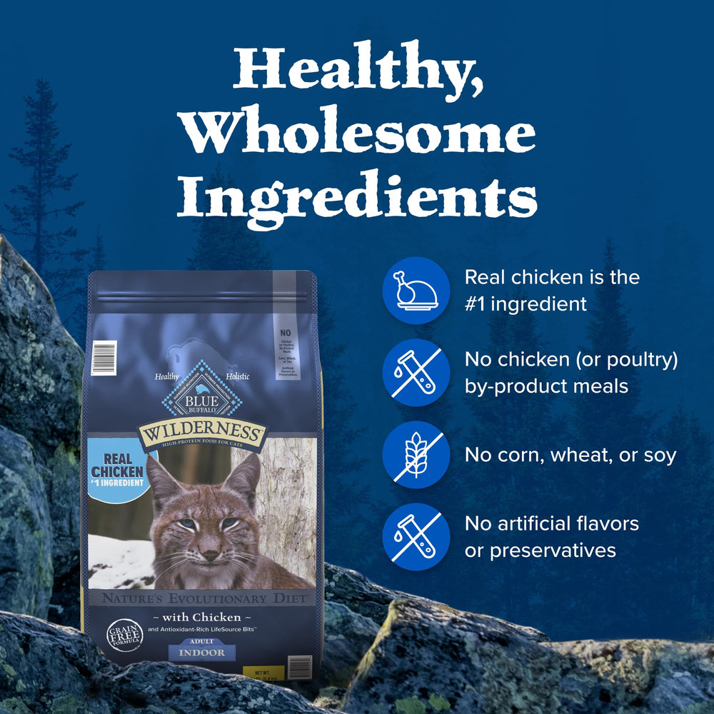 Blue Buffalo Wilderness 15-lb bag on display for easy shopping.