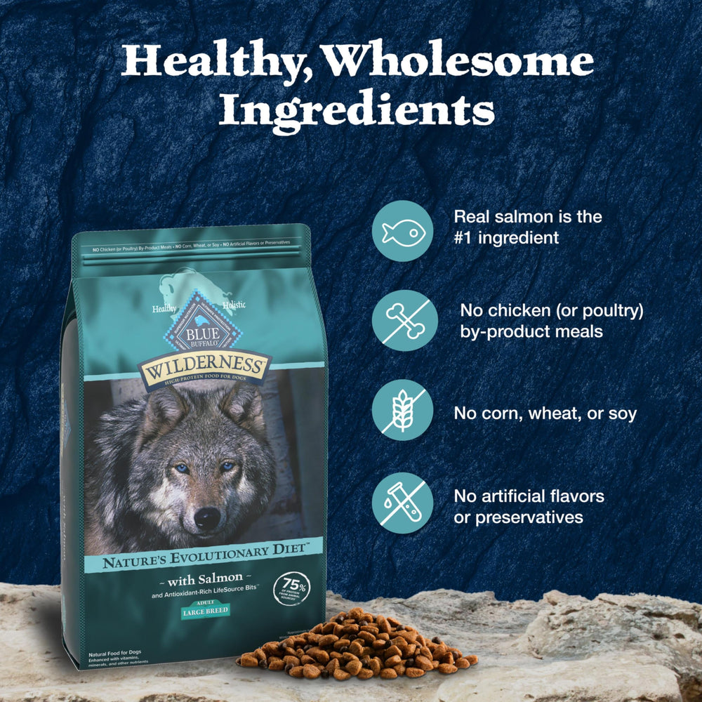 Blue Buffalo Wilderness 28-lb Bag ready for regular feeding.