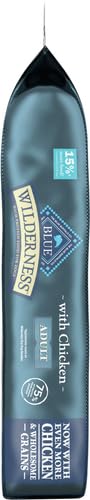 Blue Buffalo Wilderness adult dog food ready to serve at mealtime