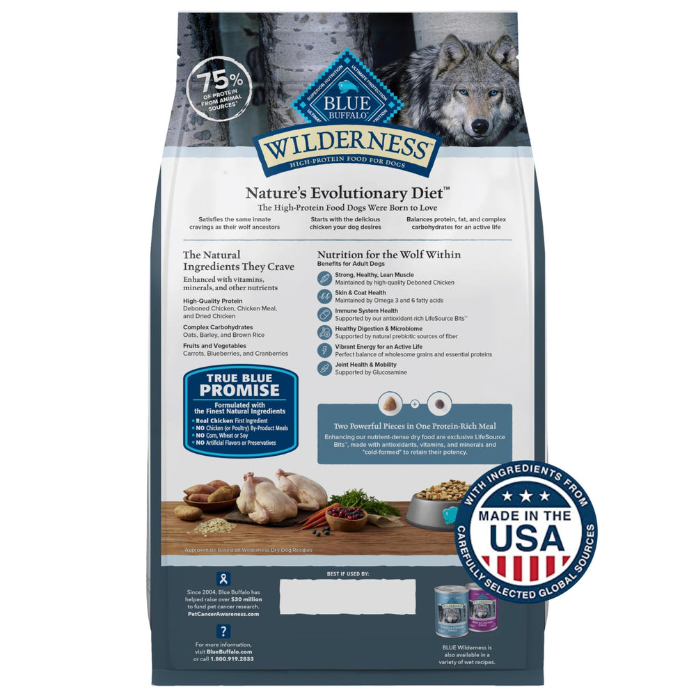 Blue Buffalo Wilderness LifeSource Bits support immune health in kibble