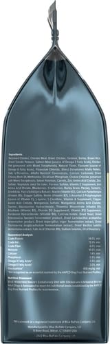 Blue Buffalo Wilderness bag shows no corn, wheat, or soy.