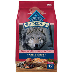 Blue Buffalo Wilderness salmon-first-ingredient: real protein fuels active dogs