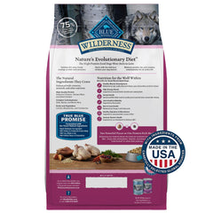 Blue Buffalo Wilderness Small Breed high-protein kibble close-up