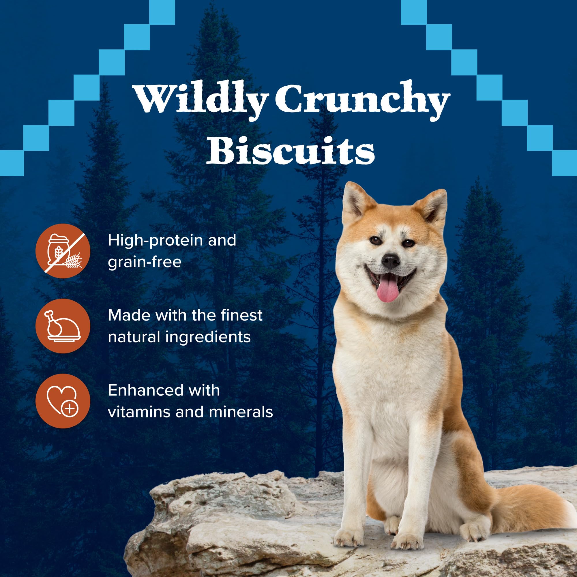 36-ounce Blue Buffalo Wilderness Trail Treats box shown