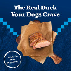Blue Buffalo Wilderness Trail Treats ingredients highlight real duck and flaxseed for wholesome snacking.