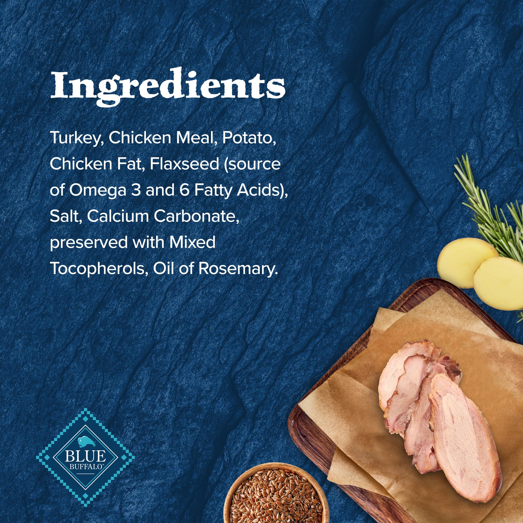 Enhanced packaging of Blue Buffalo Wilderness Trail Treats ingredients and benefits