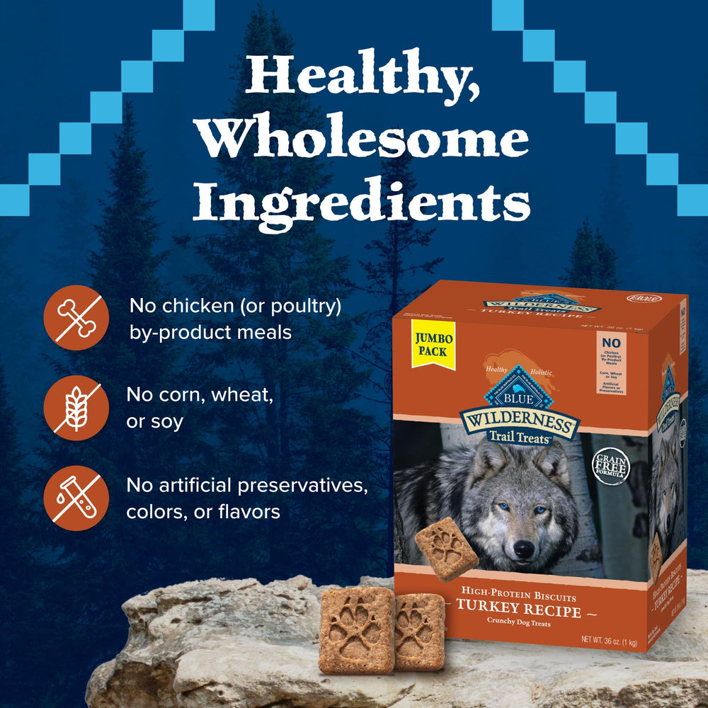 Turkey and potato flaxseed blend in Blue Buffalo Wilderness Trail Treats