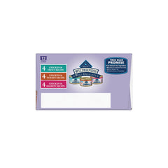 Blue Buffalo Wilderness Variety Pack 12-count showcases three flavors for picky eaters.
